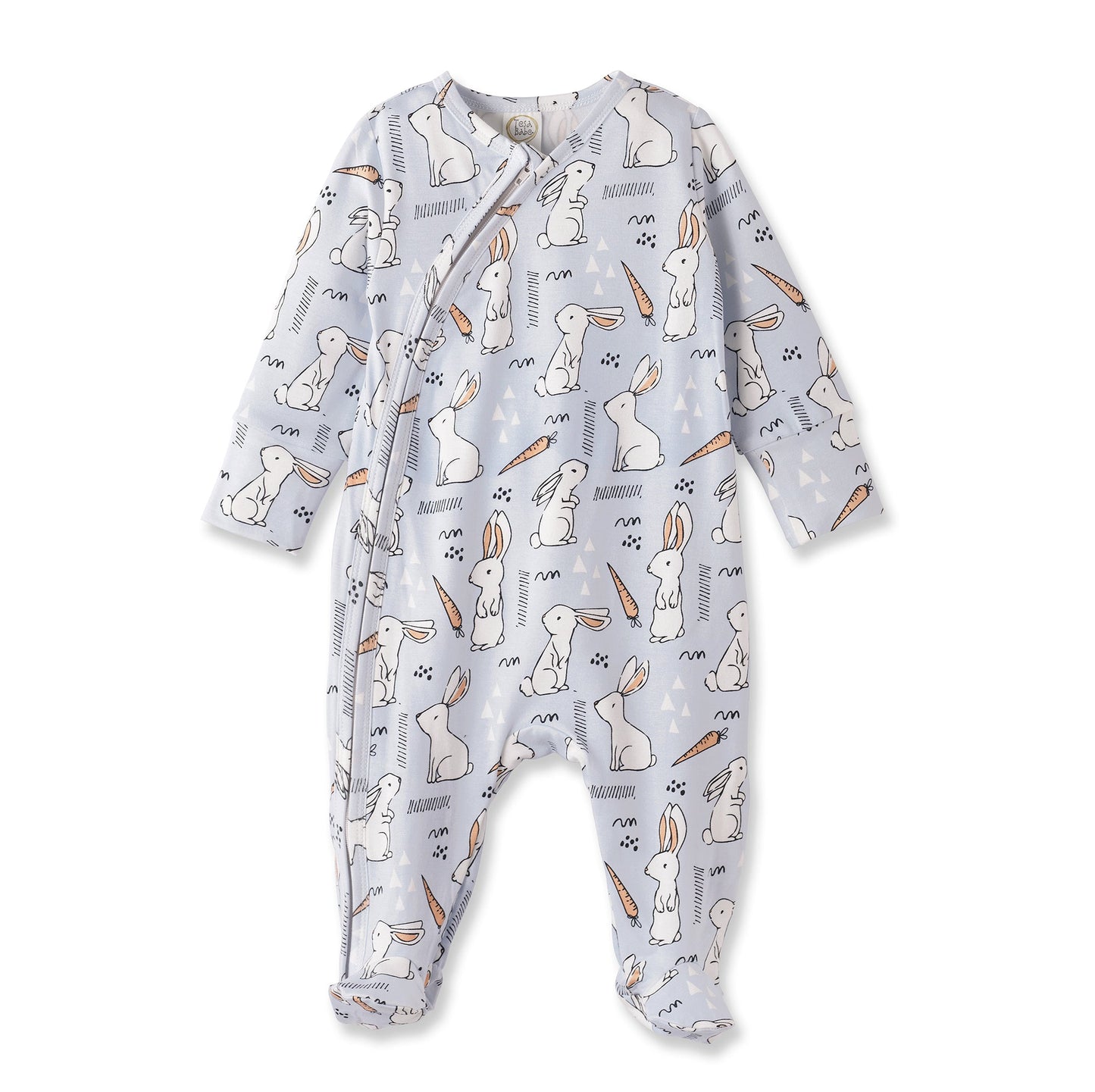 Cottontail Crew Soft Bamboo Easter Zipper Romper for Baby