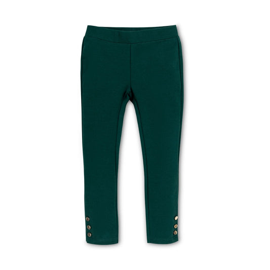 Button Cuff Ponte Pant - Baby