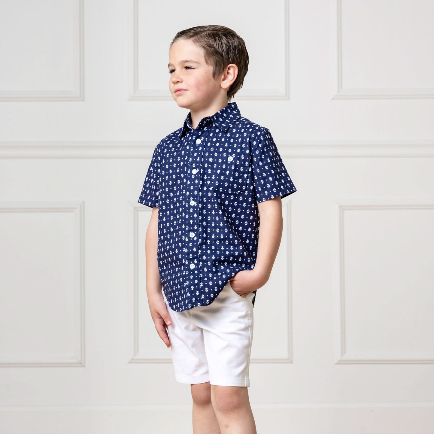 Linen Short Sleeve Button Down Shirt