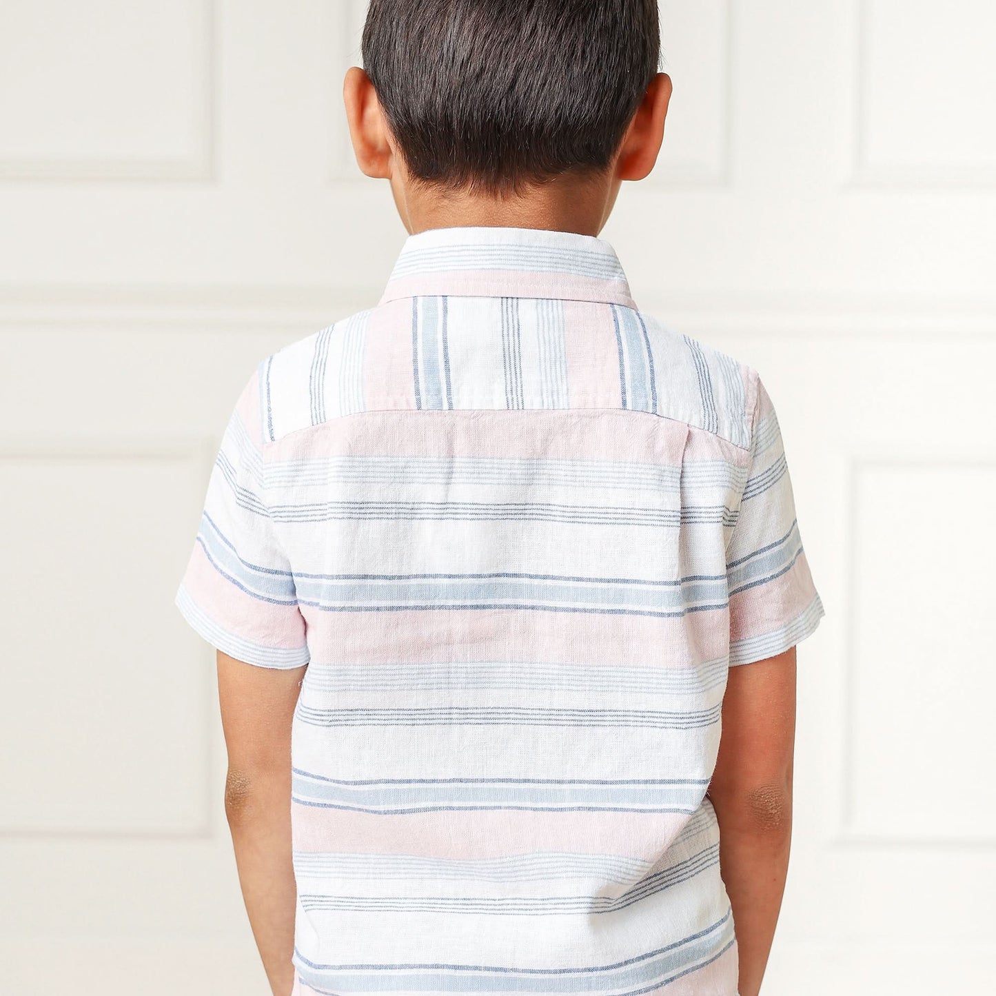 Linen Short Sleeve Button Down Shirt - Baby