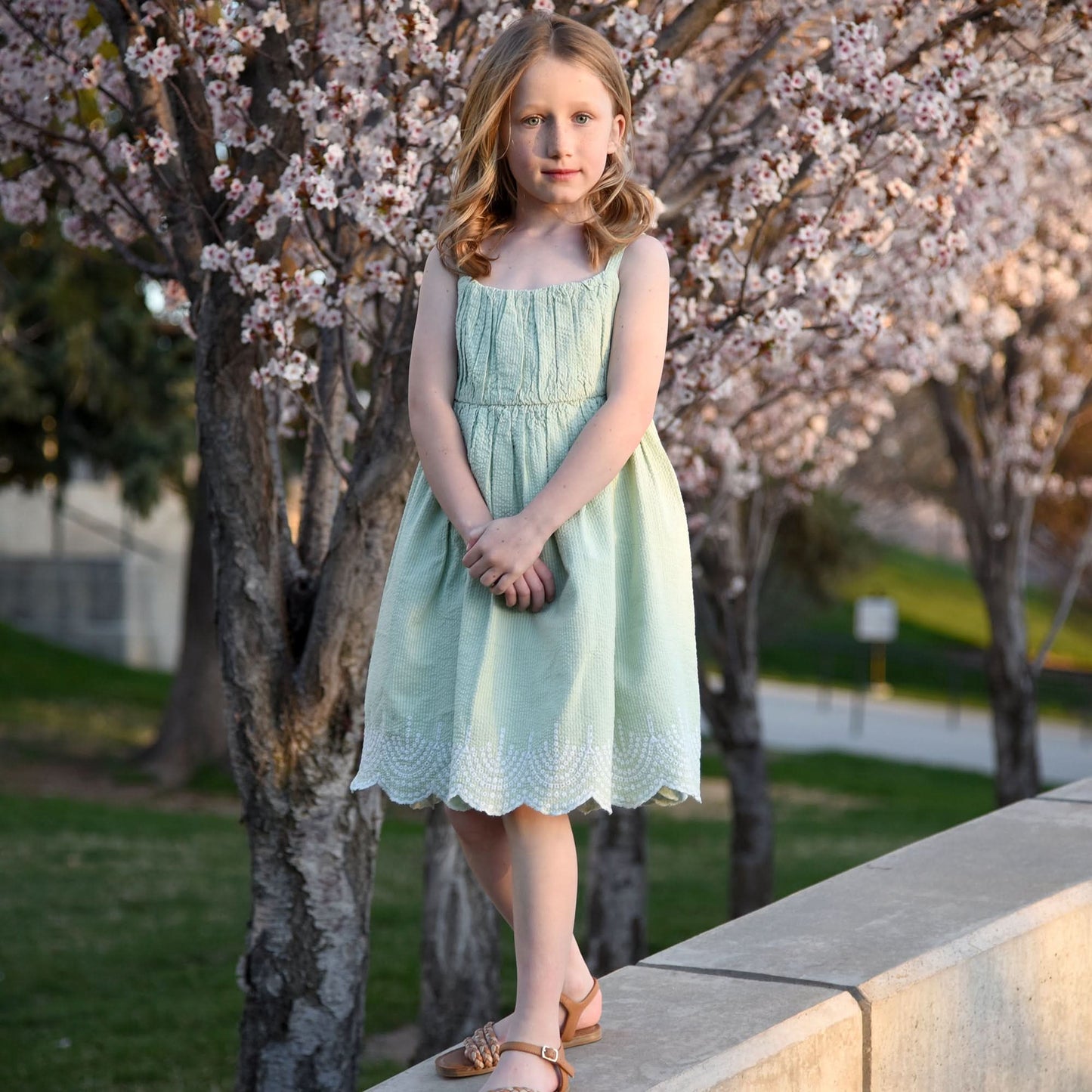 Ruched Organic Party Dress