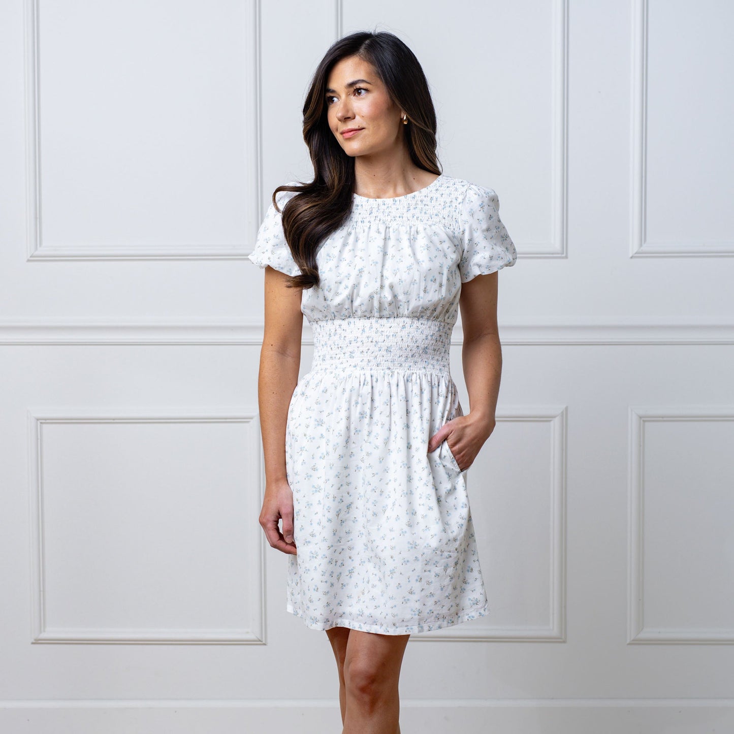 Organic Smocked Waist Dress