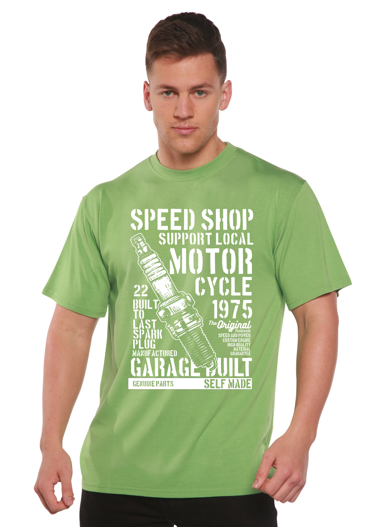 Spark Plug Spun Bamboo® Men's Bamboo Viscose/Organic Cotton Short Sleeve Graphic T-Shirt