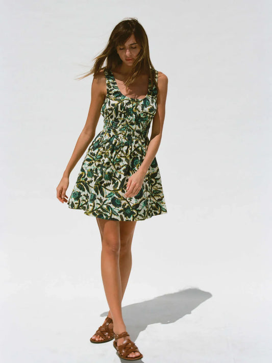 Faherty Montecito Linen Mini Dress