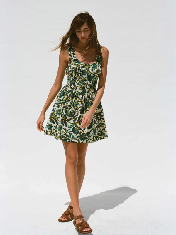Faherty Montecito Linen Mini Dress