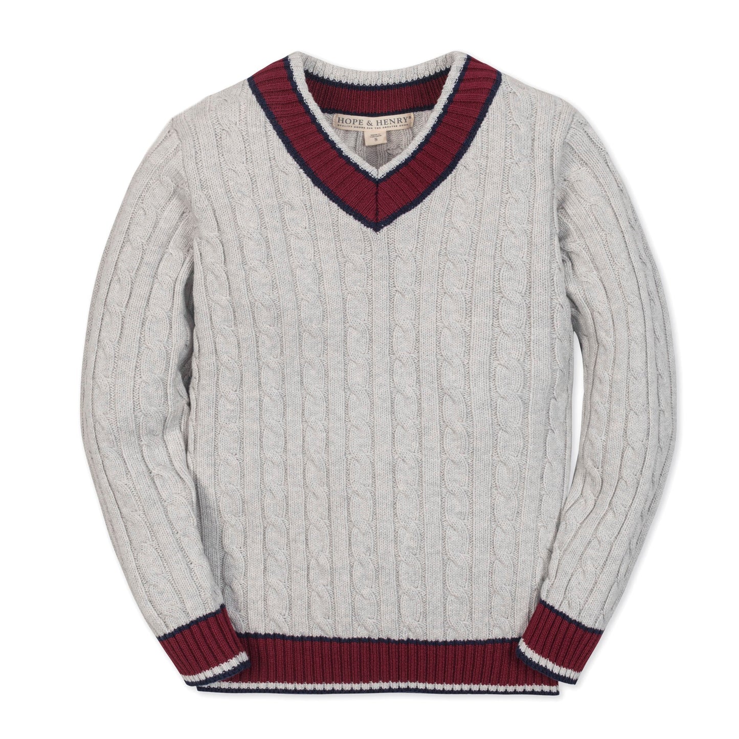 Organic V-Neck Cricket Sweater