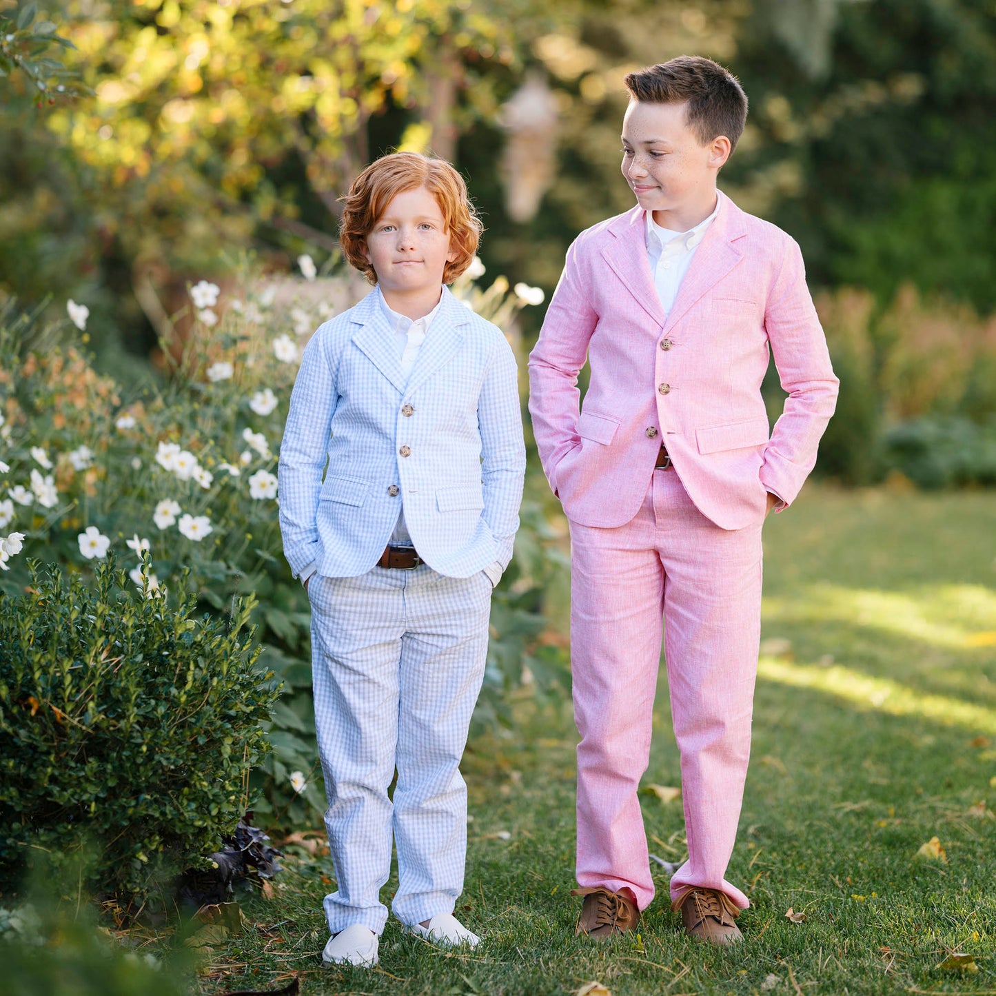 Organic Seersucker Suit Pant