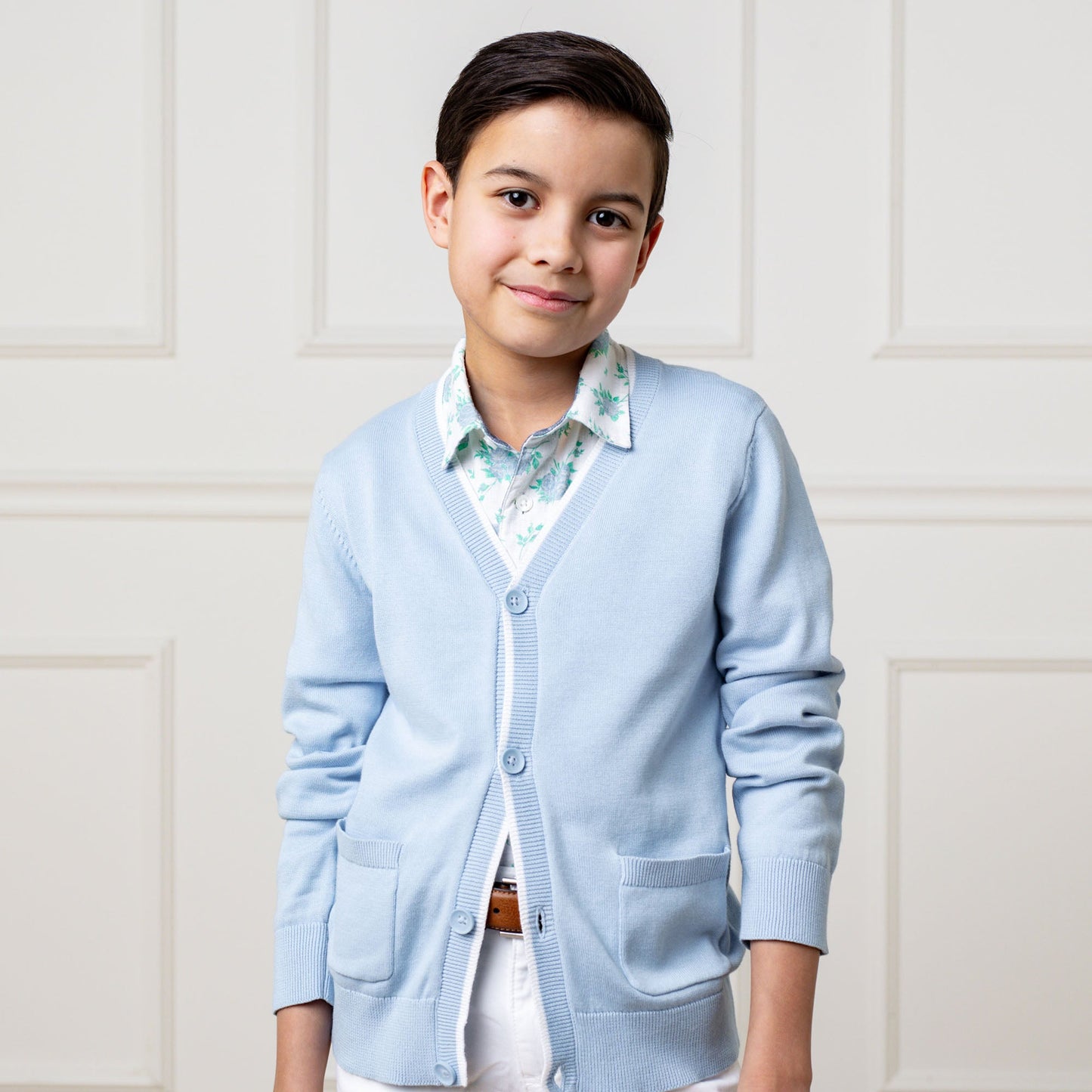 Organic Tipped Cardigan