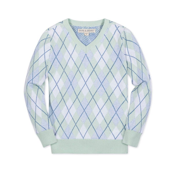 Organic Fine Gauge V-Neck Sweater