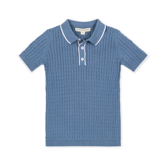 Organic Short Sleeve Sweater Polo