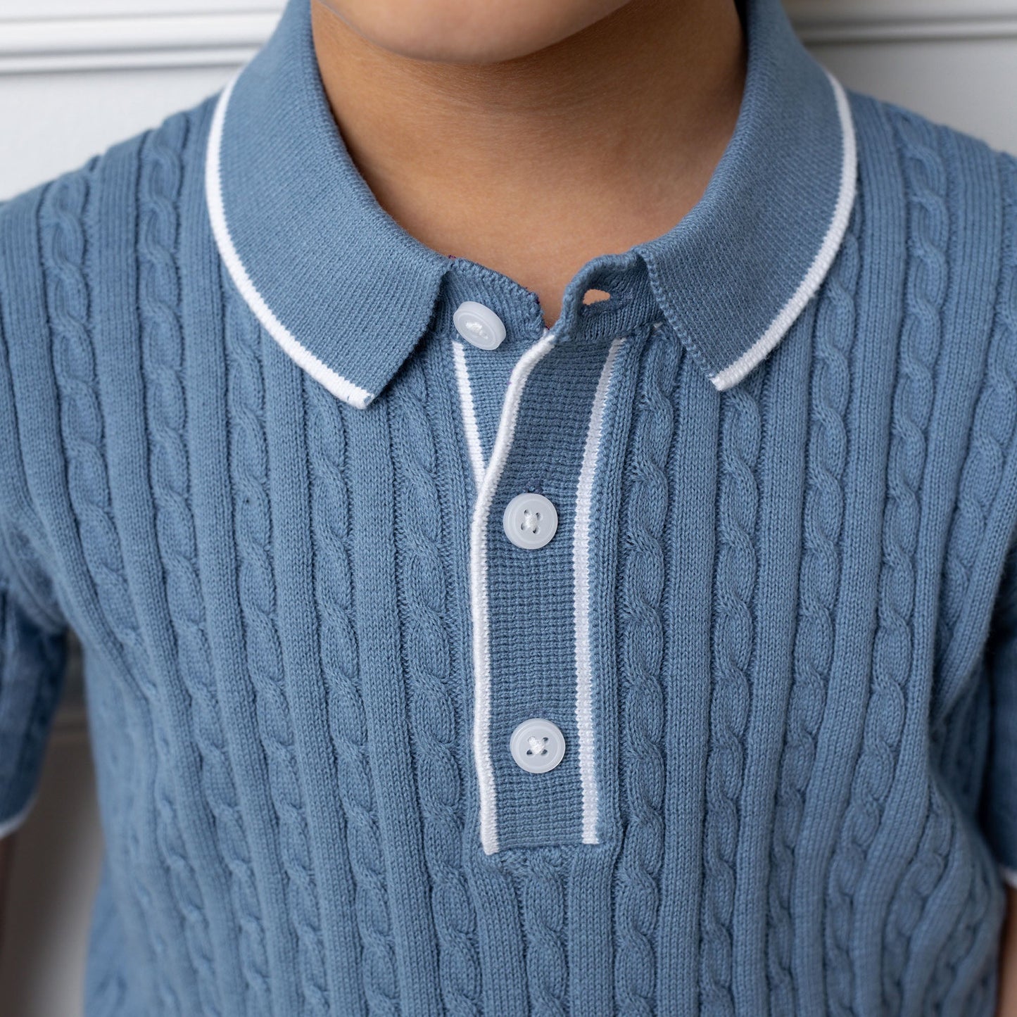 Organic Short Sleeve Sweater Polo