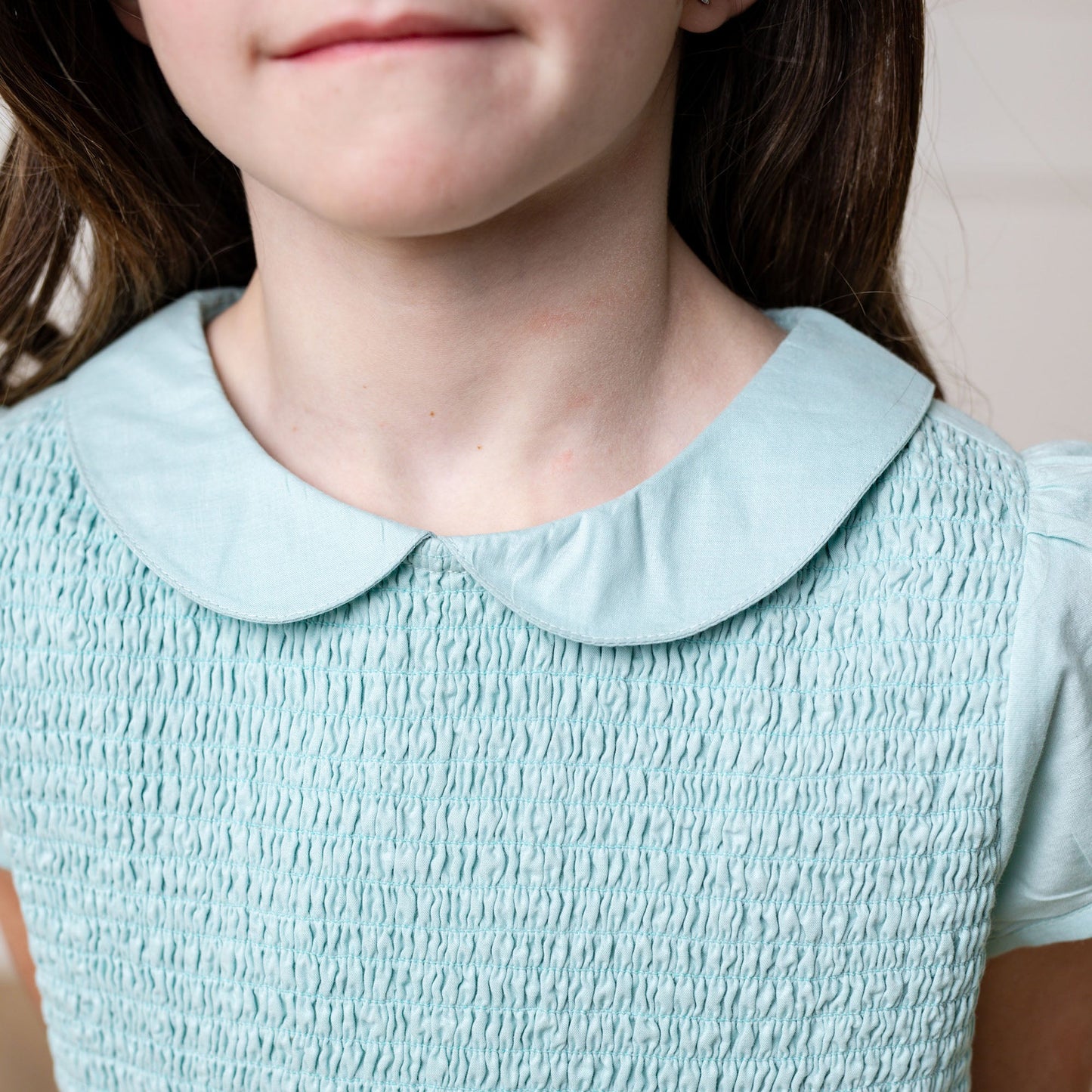 Organic Puff Sleeve Smocked Party Dress