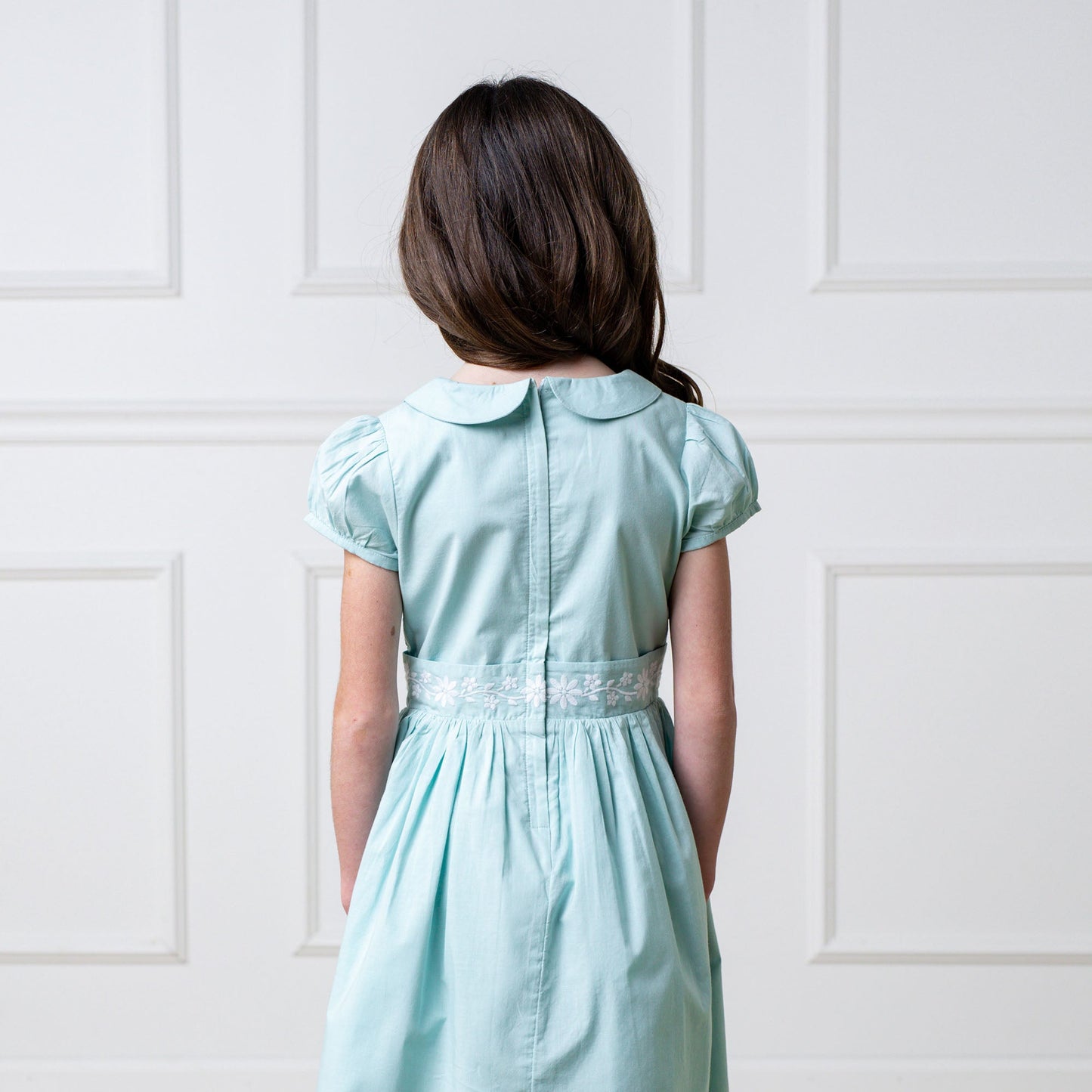 Organic Puff Sleeve Smocked Party Dress