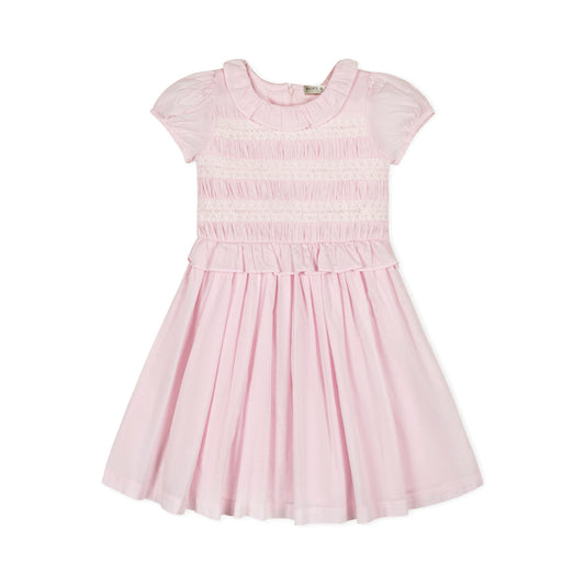 Organic Puff Sleeve Smocked Party Dress