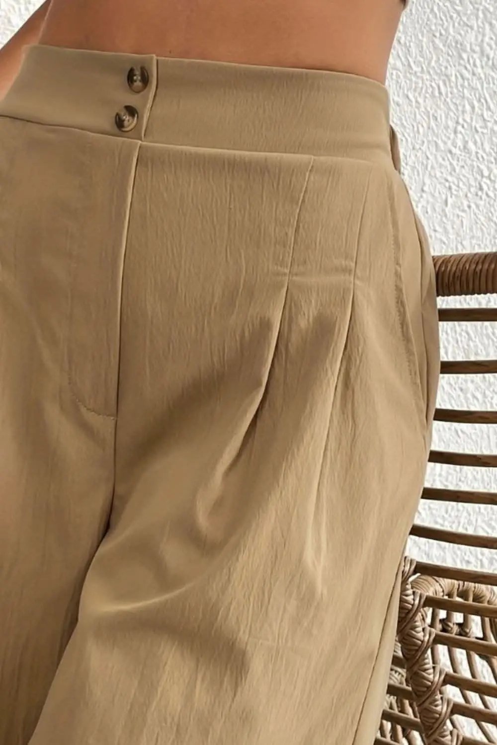 Trendsi High-waisted pocket shorts for women