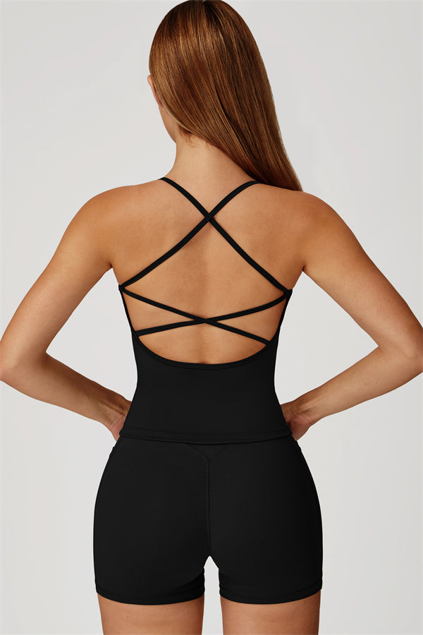 The Propel Crop Top Shorts 2-Piece Set