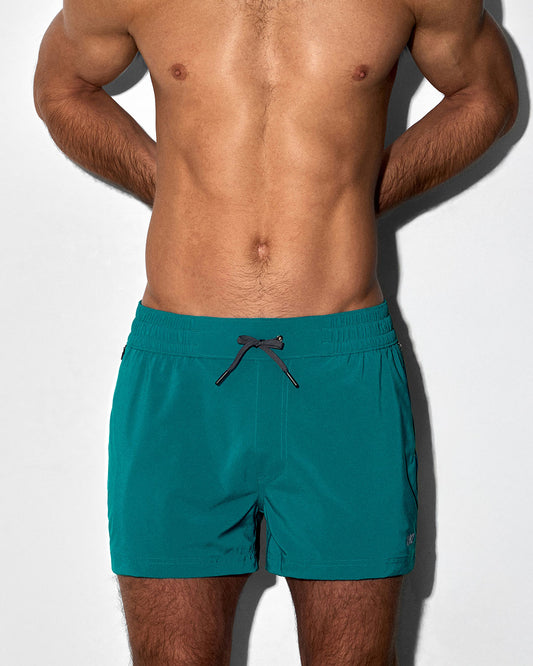 Swim Shorts Solid Teal