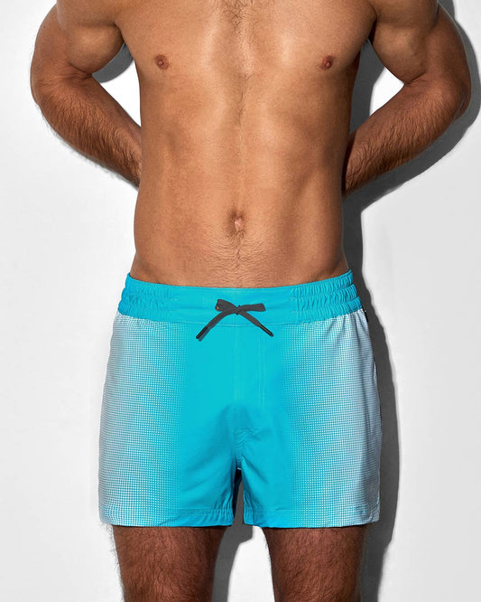 Swim Shorts Super Bright Halftone Neon Blue
