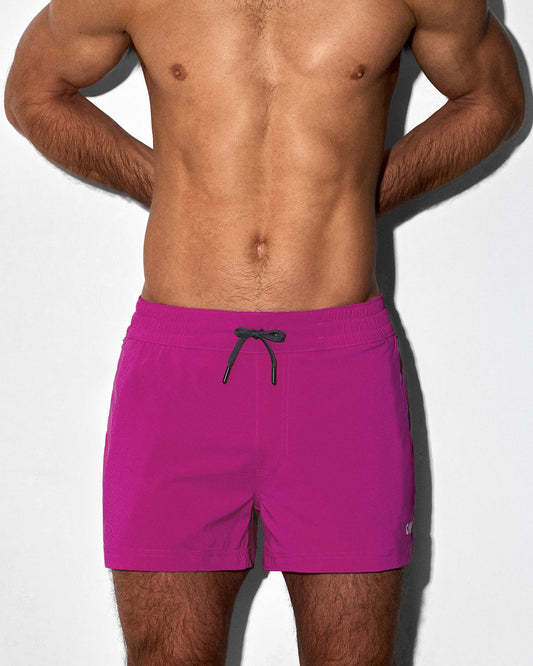 Swim Shorts Solid Raspberry Pink