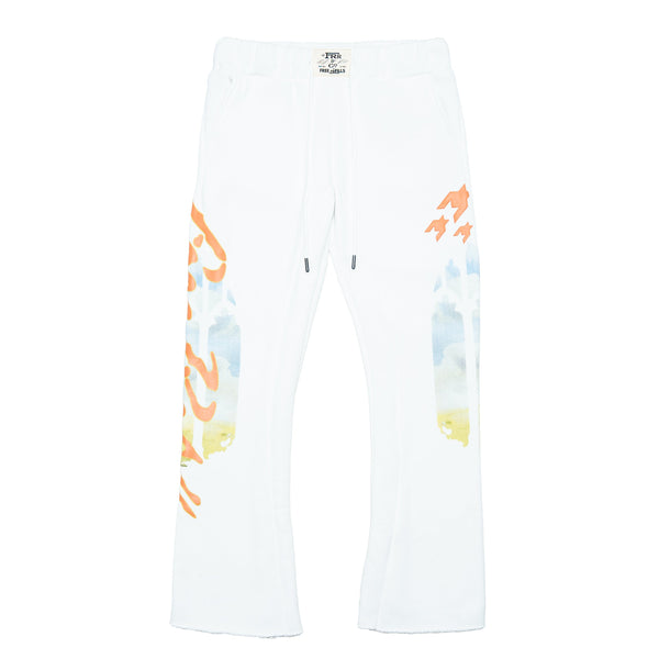 Rehab Flare Sweatpants - Off White
