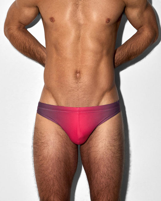 Swim Tanga Super Bright Halftone Neon Red