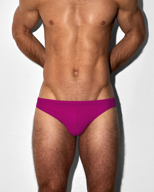 Swim Tanga Solid Raspberry Pink