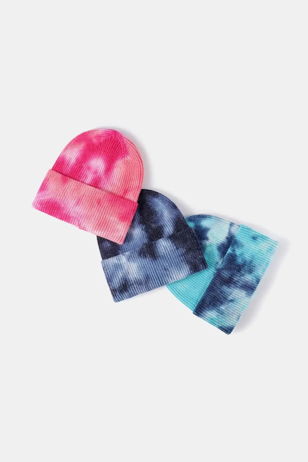 Beanie Hat - Colorful Tie-Dye - Knit