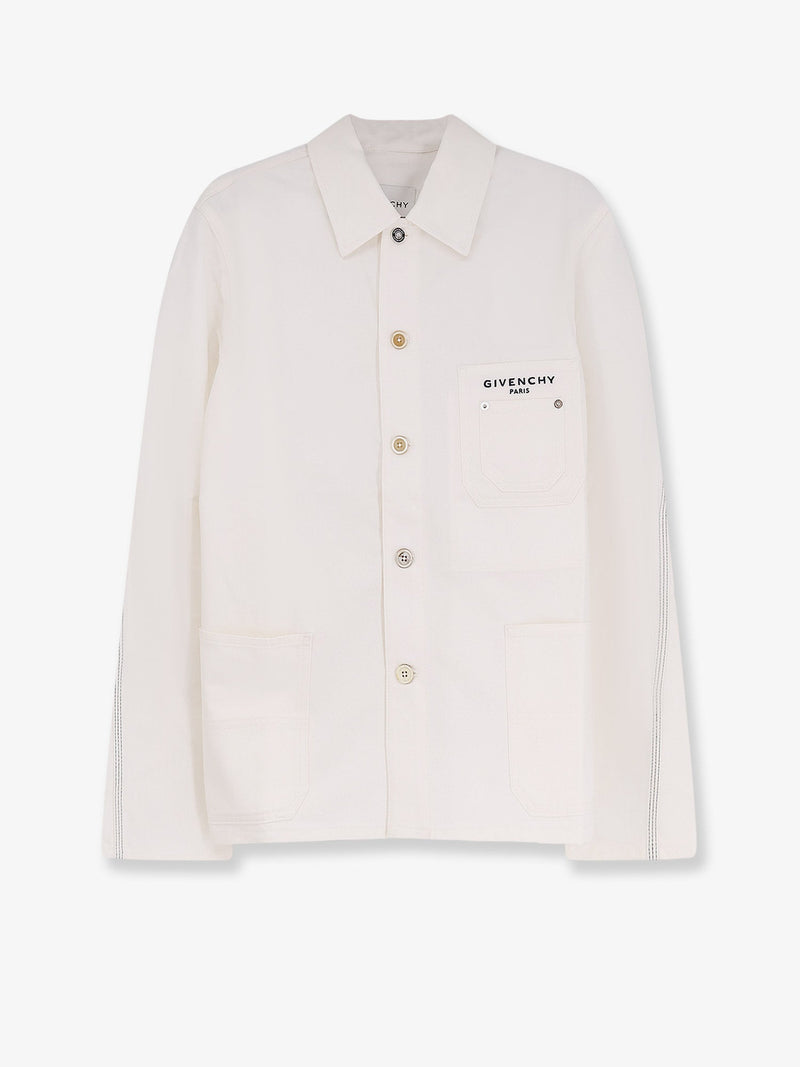 Denim Jacket With Iconic Lettering Logo