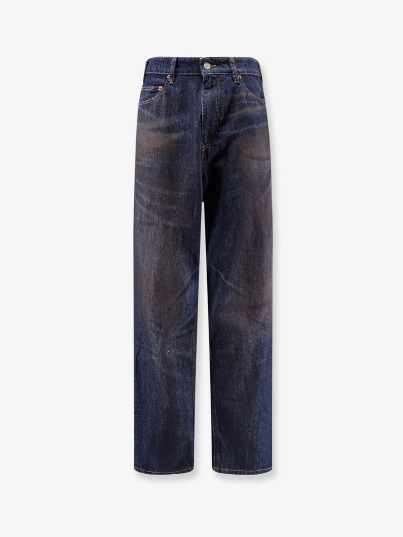 Jeans With Signature Tag Blue