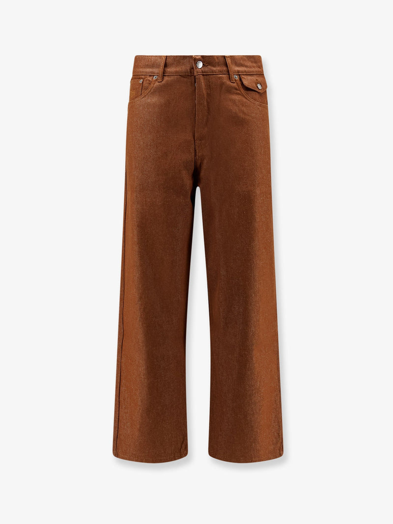 Trousers Baggy Brown Denim