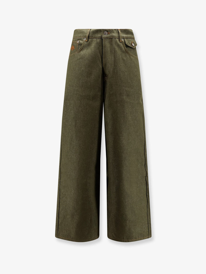 Trousers the Gardener's Green Denim