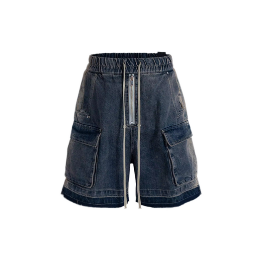 Lovestones Paradise Cargo Jorts - Blue Denim