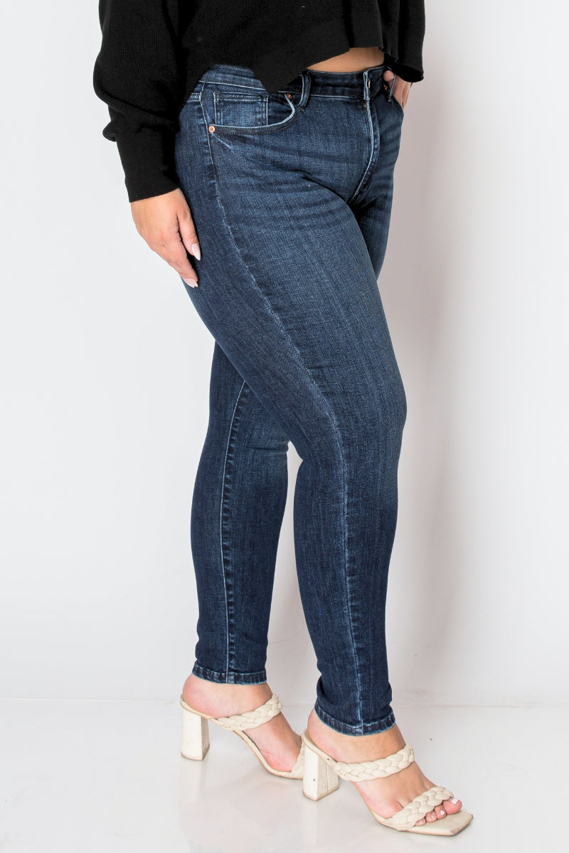 Noir Plus Corset High Rise Super Skinny Jeans
