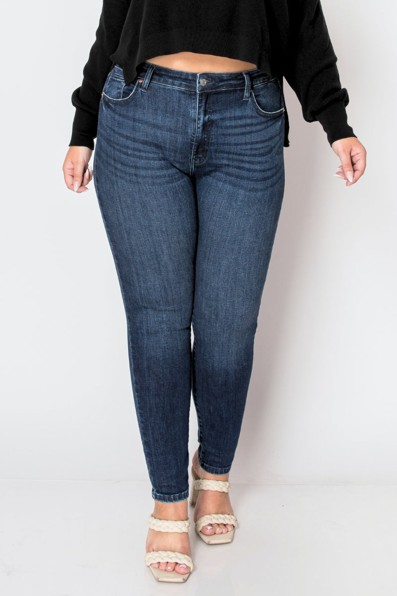 Noir Plus Corset High Rise Super Skinny Jeans