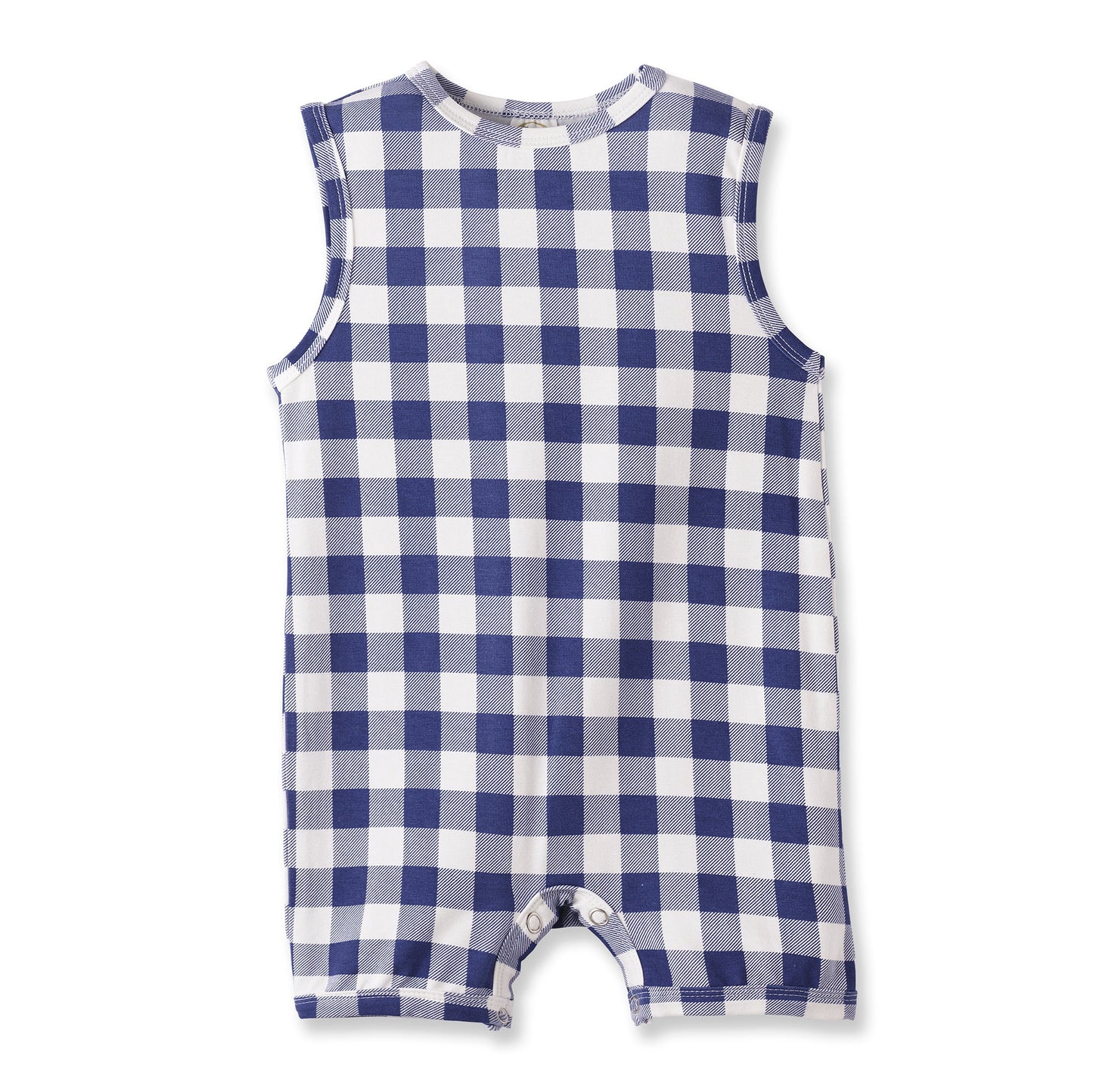 Picnic Plaid Soft Bamboo Sleeveless Baby Romper