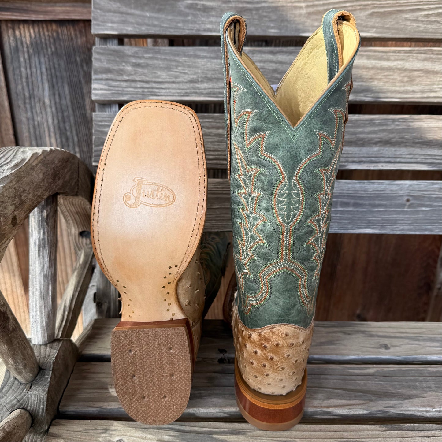 Ostrich Chisolm Boot | Justin Mens