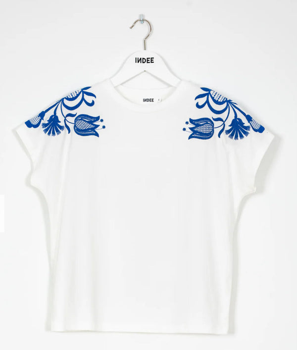 Indee - Santa T-Shirt, White