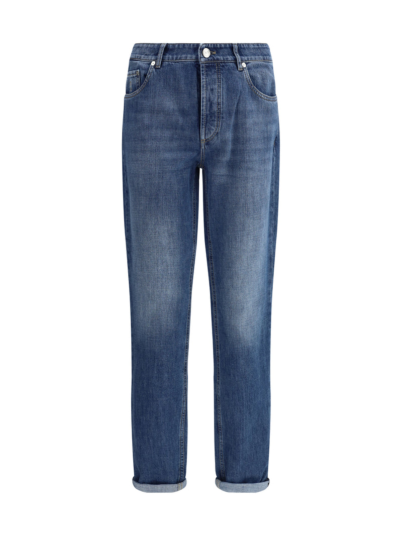Jeans Cuffed Medium Denim