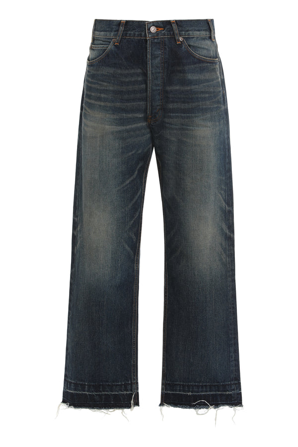 Straight Cut Denim Jeans