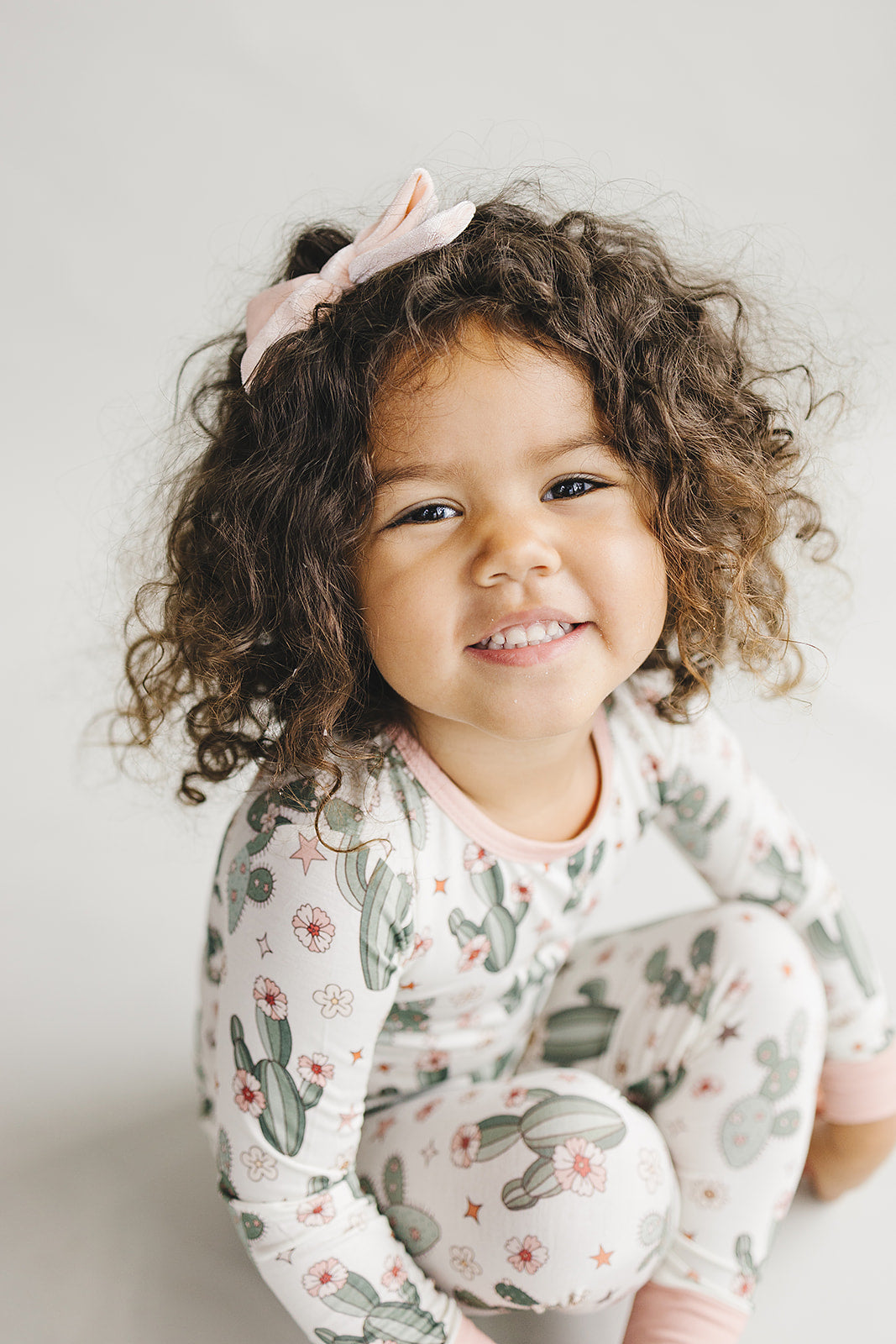 Bamboo Two Piece Set | Cactus Flowers