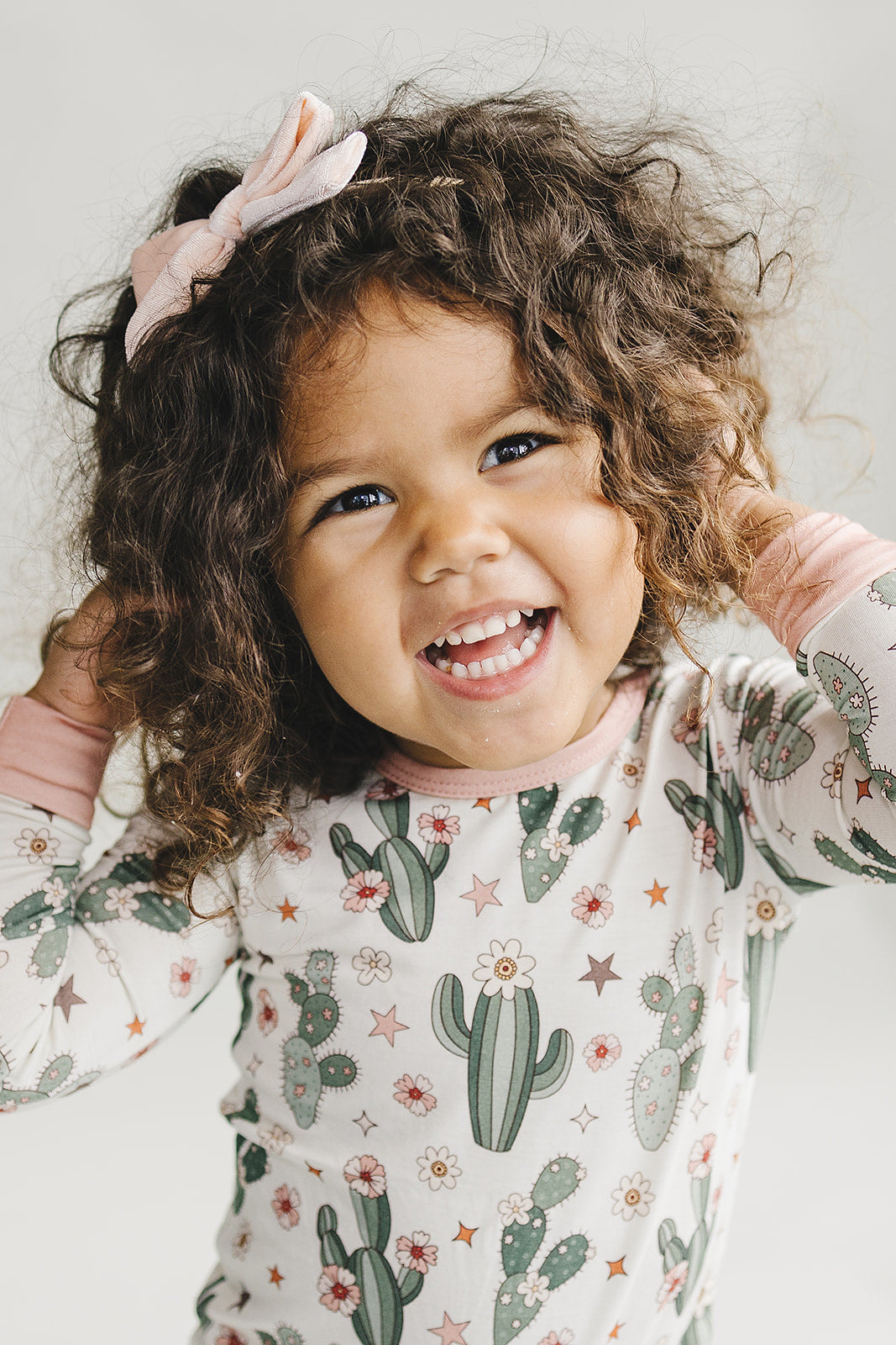 Bamboo Two Piece Set | Cactus Flowers