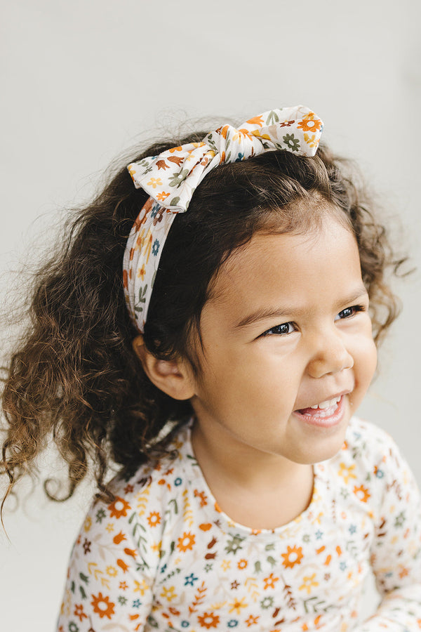Bamboo Headband | Fall Flowers