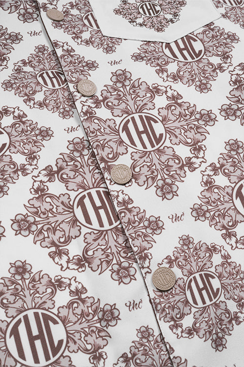 Baroque Pattern Oversized Shirt