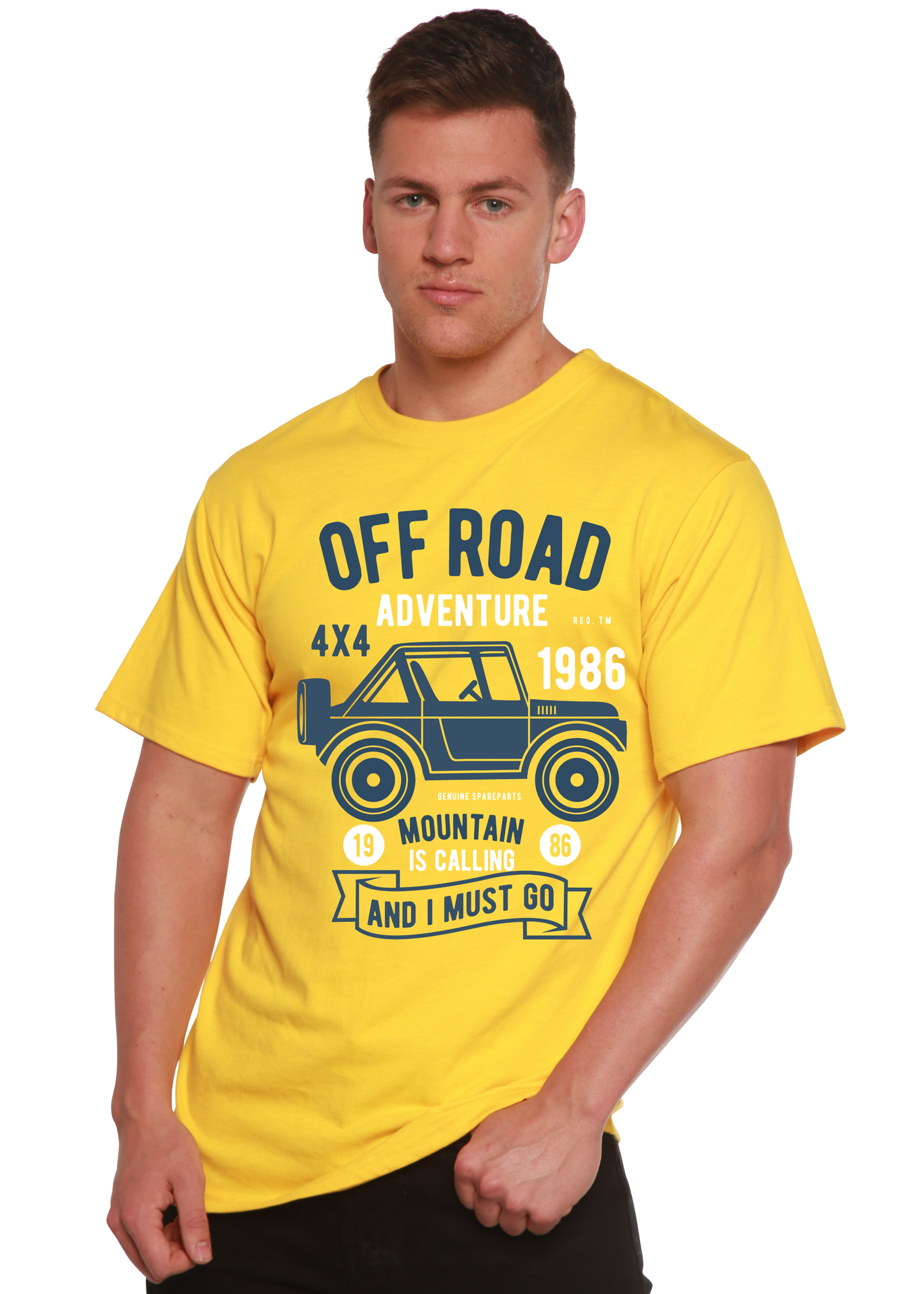Off Road Adventure Spun Bamboo® Men's Bamboo Viscose/Organic Cotton Short Sleeve Graphic T-Shirt