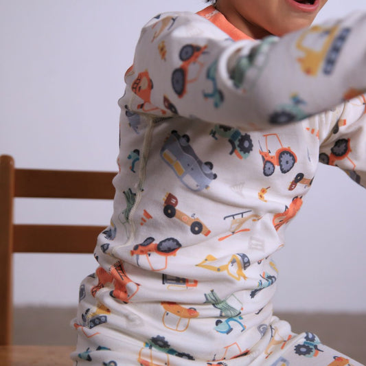 Vintage Cars Organic Pajamas