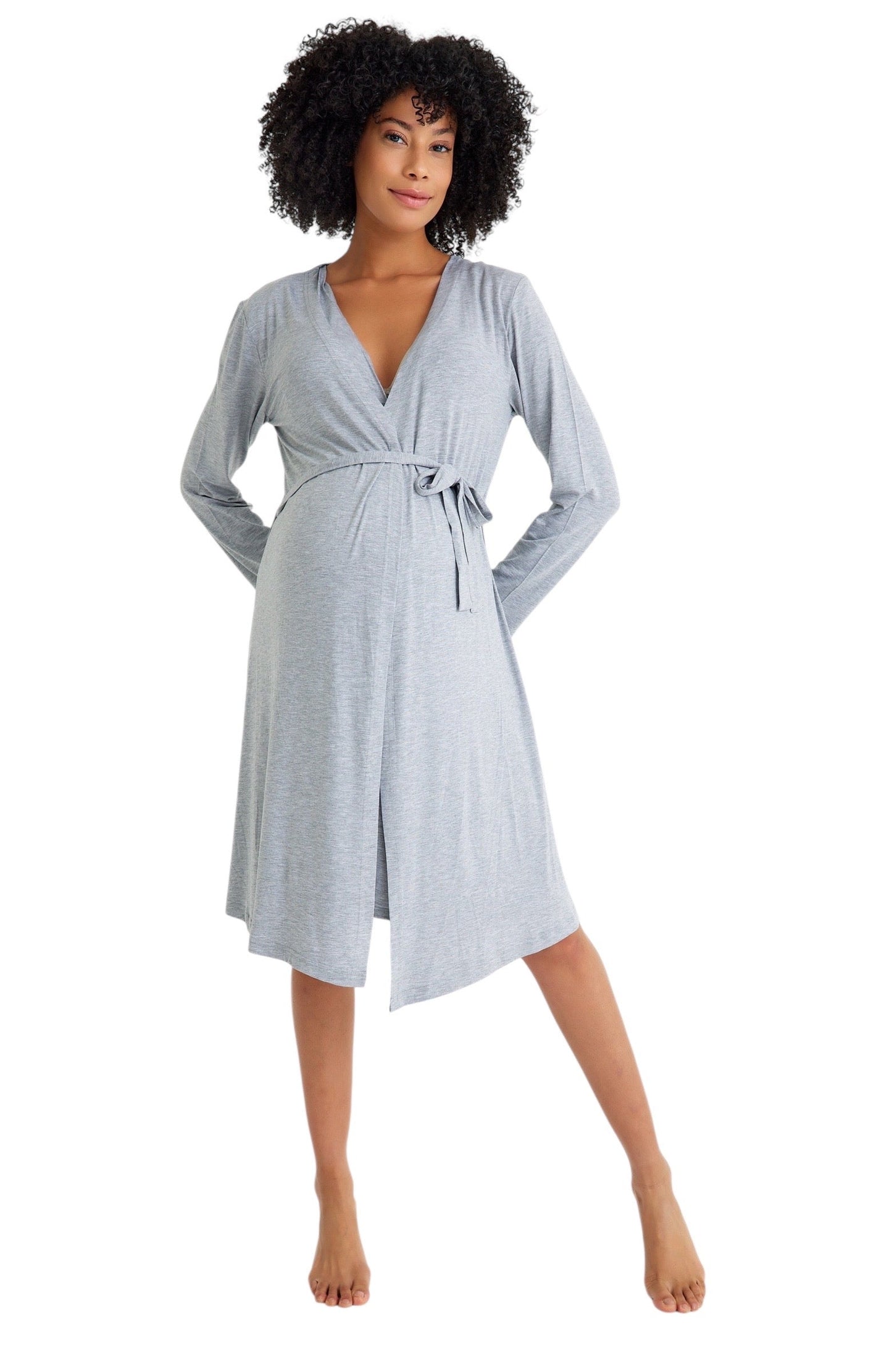 Sleep Well Maternity/Nursing Nightgown & Robe Set