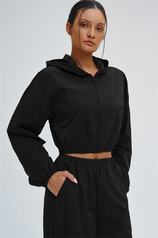 The Svelte UV protection Crop Hoodie