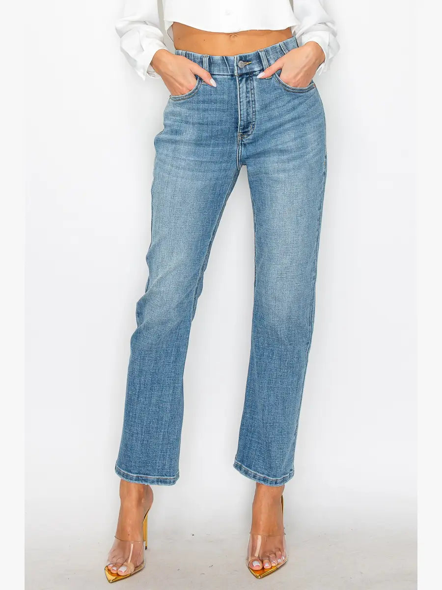 Catherine Tummy Control High Rise Straight Jeans