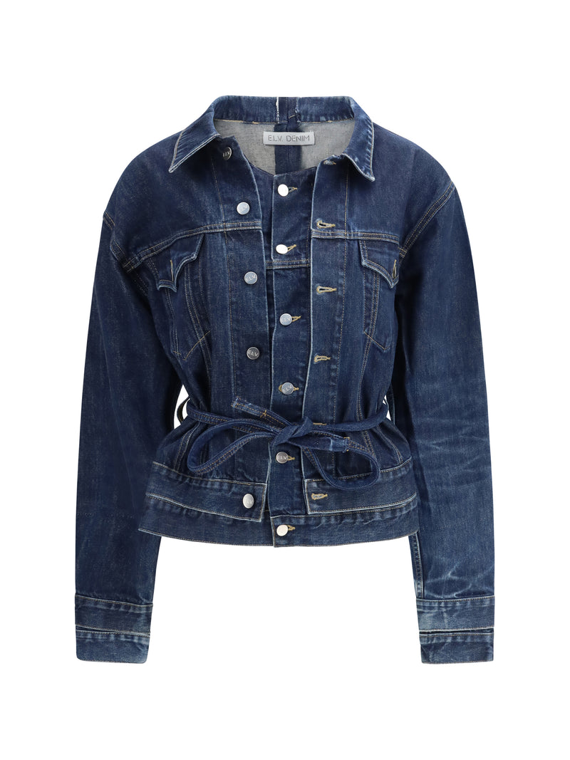 E.L.V. Denim Denim Jacket Ridley Mid Blue