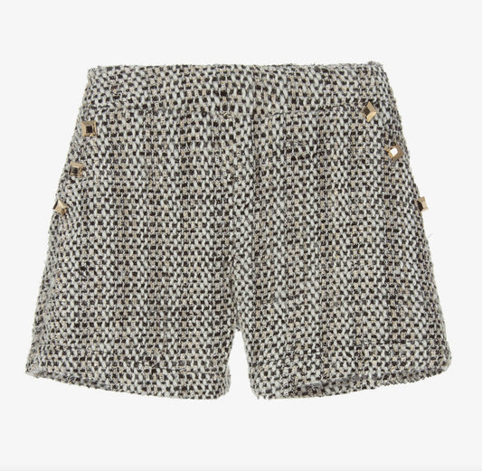 H Love - Multicolor Tweed Shorts